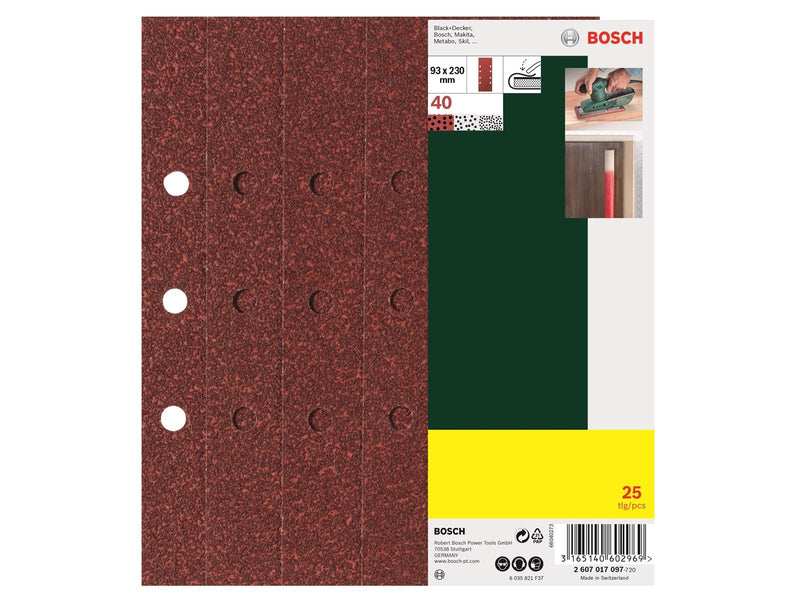 Bosch sandpapirsark
