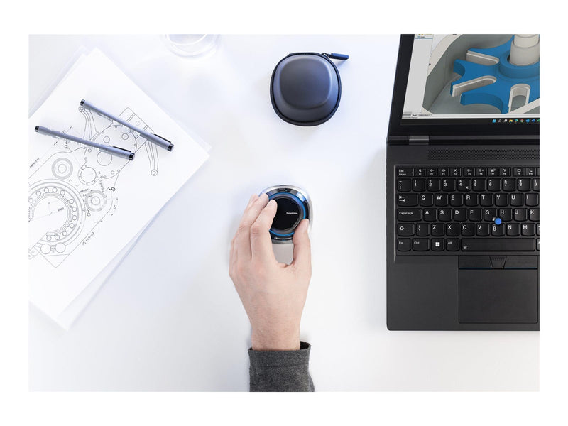 3Dconnexion SpaceMouse - 3D mouse - Bluetooth 2.4 GHz - 3D Mouse (Silber)