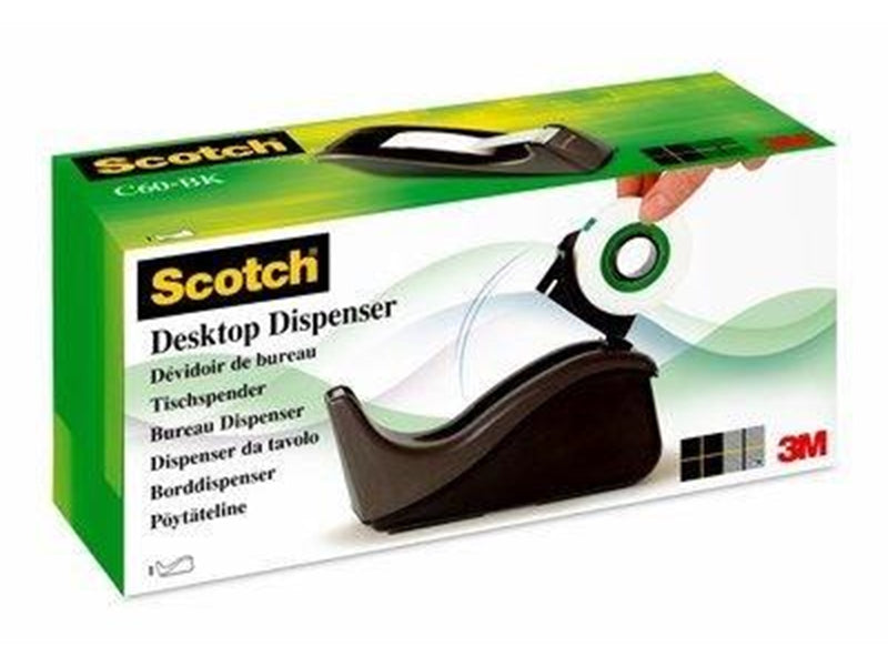 3M Borddisp. C60 +1rl tape 19mmx33m sort