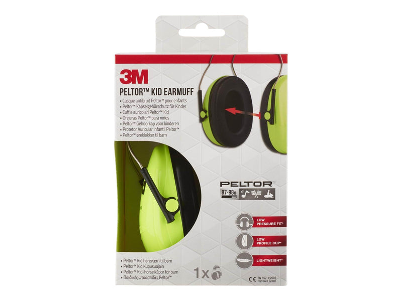3M Peltor Kid Earmuffs - 27dB - Neon