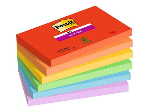 3M Post-it Super Sticky 655-6SS-PLAY