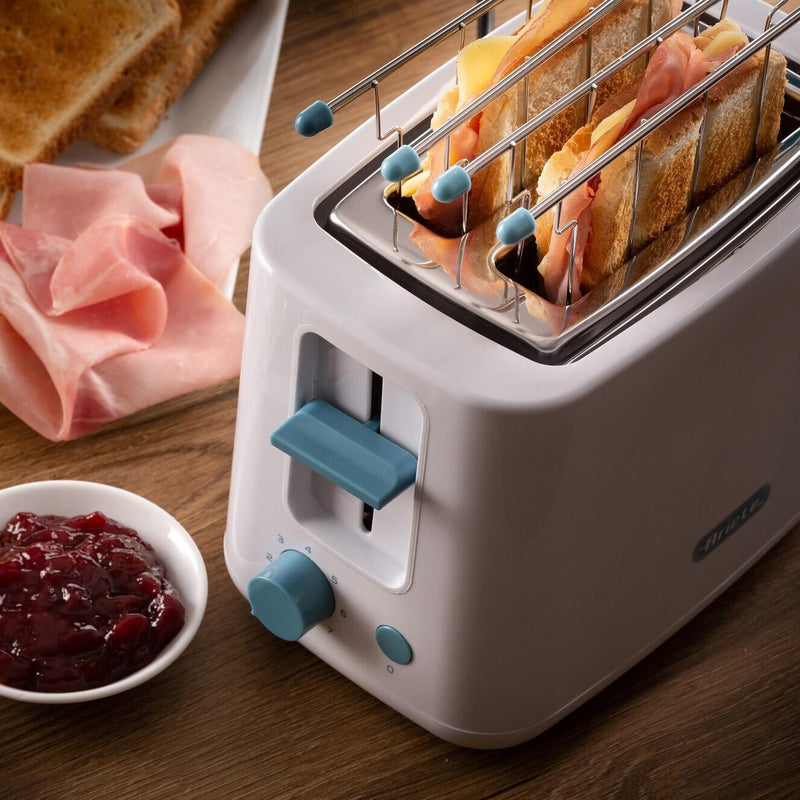 Ariete Breakfast 2-Schlitz-Toaster mit Edelstahlzangen - weiß