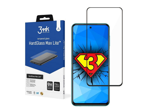 3mk 9H  HardGlass Max Lite™ glass on Xiaomi Redmi Note 9S