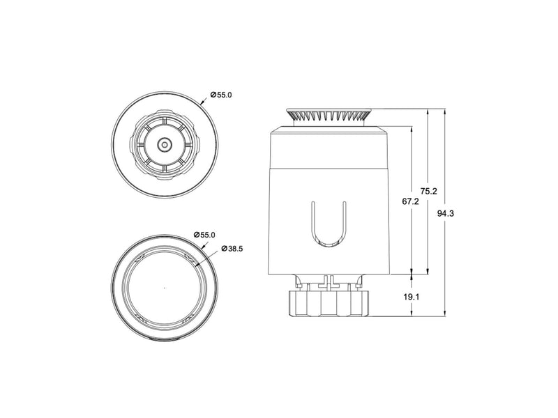 HiHome Smart Zigbee Radiator Thermostat