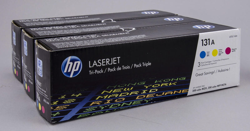 HP Original 131A Toner Tri-Pack cyan, magenta, gelb 1.800 Seiten (U0SL1AM)