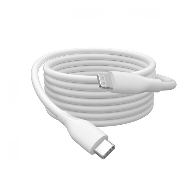 DIGITUS Lightning Silikon Anschlusskabel, USB-A - Lightning 0,5m, weiß