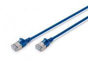 DIGITUS CAT 6A F-FTP Slim Patchkabel, 5m, Blau