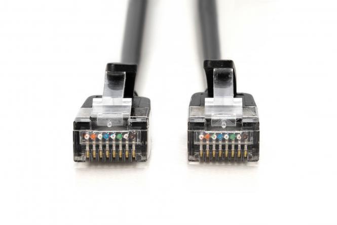 DIGITUS CAT 6A F-FTP Slim Patchkabel, 3m, Schwarz