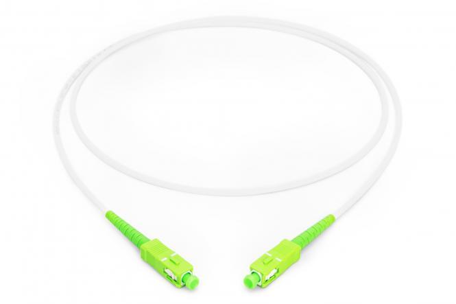 DIGITUS Glasfaser Patchkabel, SC/APC – SC/APC, 20 m