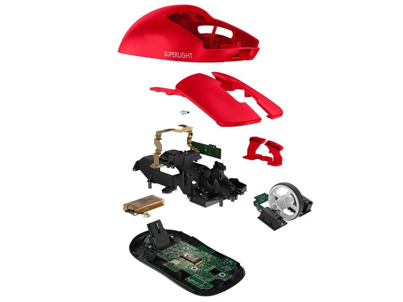 Logitech G PRO X SUPERLIGHT - Gaming Maus (Rot)