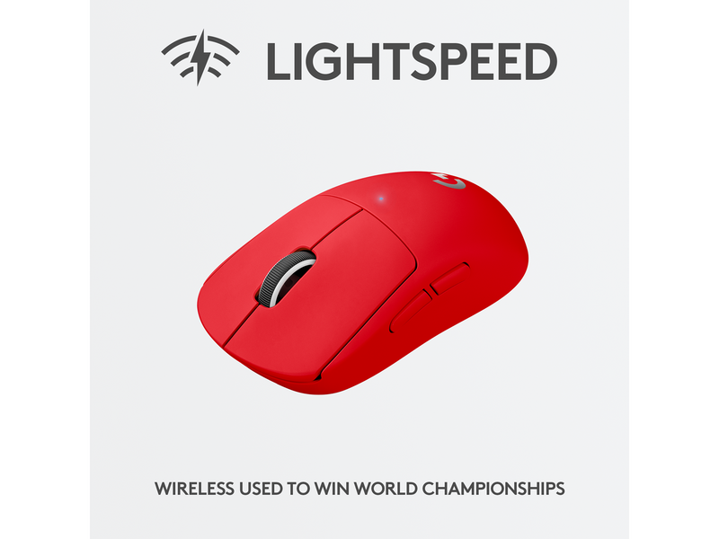 Logitech G PRO X SUPERLIGHT - Gaming Maus (Rot)