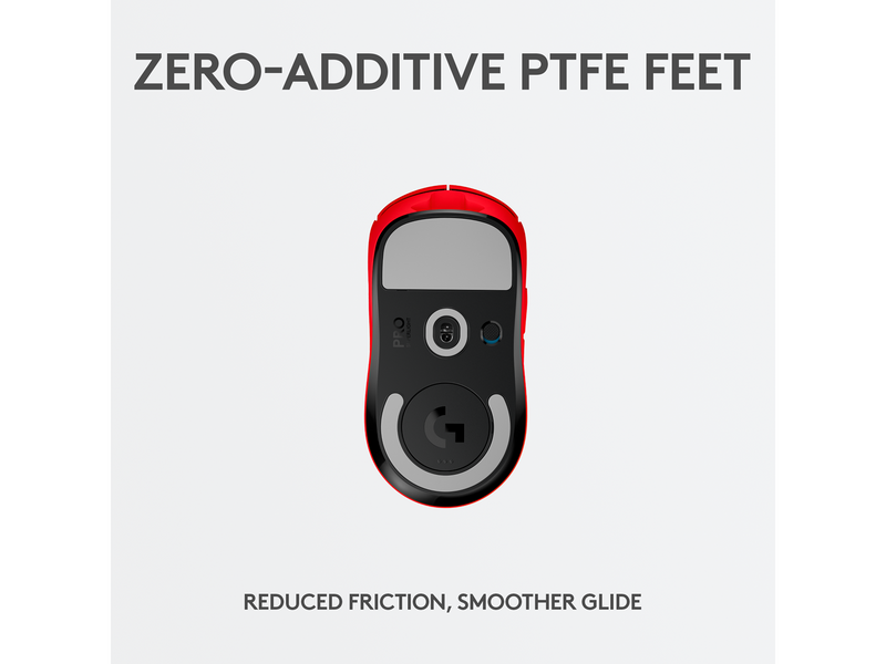 Logitech G PRO X SUPERLIGHT - Gaming Maus (Rot)