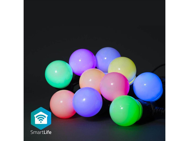 Nedis SmartLife Party Light Bulbs - 9 meters with 10 bulbs - RGB