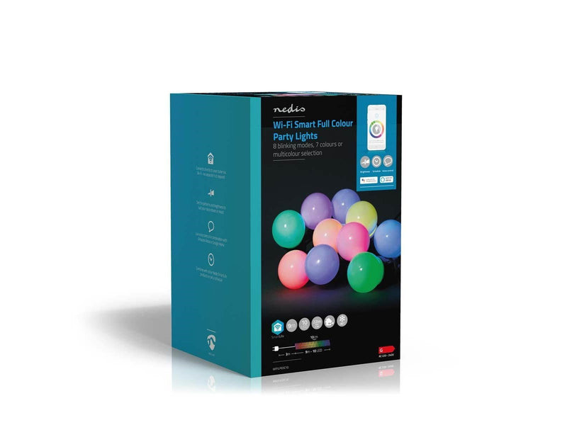Nedis SmartLife Party Light Bulbs - 9 meters with 10 bulbs - RGB