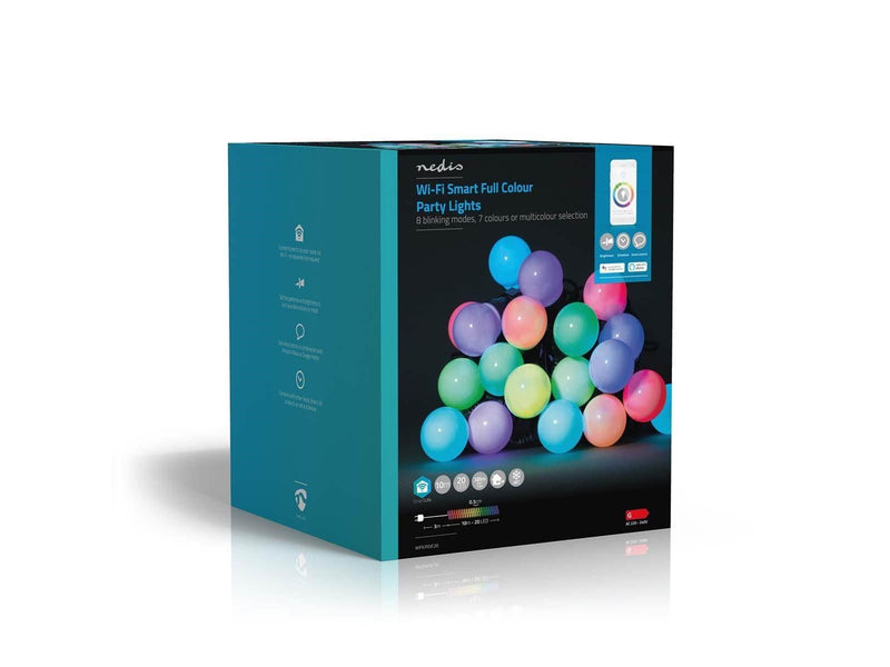 Nedis SmartLife Party Light Bulbs - 10 meters with 20 bulbs - RGB