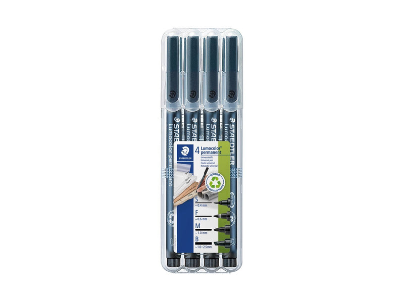 Staedtler OHP pen Lumocolor SFMB 4pcs walletm
