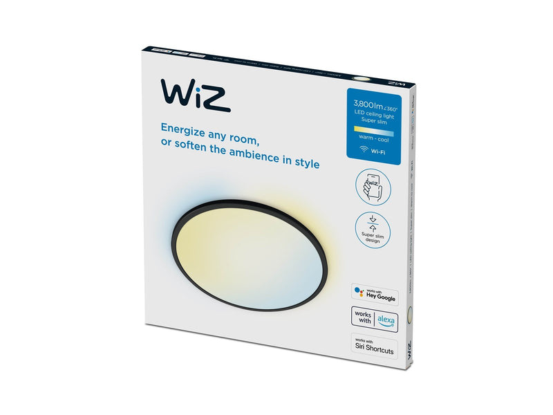 WiZ SuperSlim ceiling lamp 32W - Black