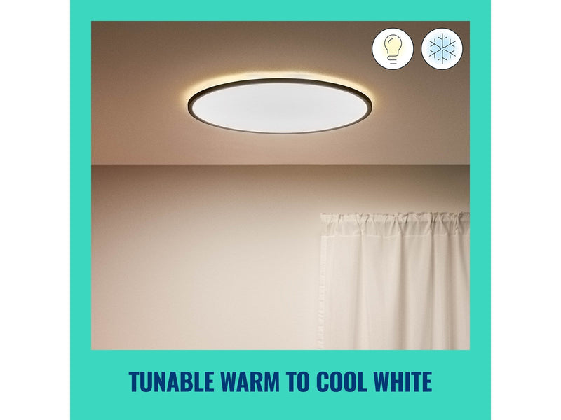WiZ SuperSlim ceiling lamp 32W - Black