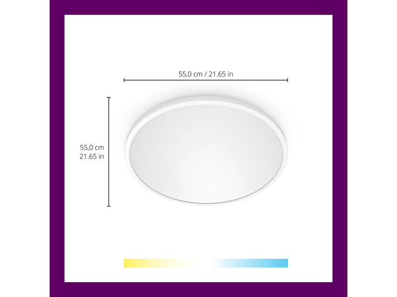 WiZ SuperSlim ceiling lamp 32W - White