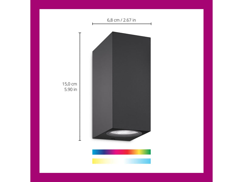 WiZ Up&Down wall lamp - Black