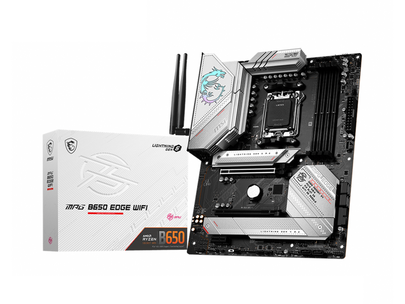 MSI MPG B650 EDGE WIFI Mainboard - AMD B650 - AMD AM5 socket - DDR5 RAM - ATX