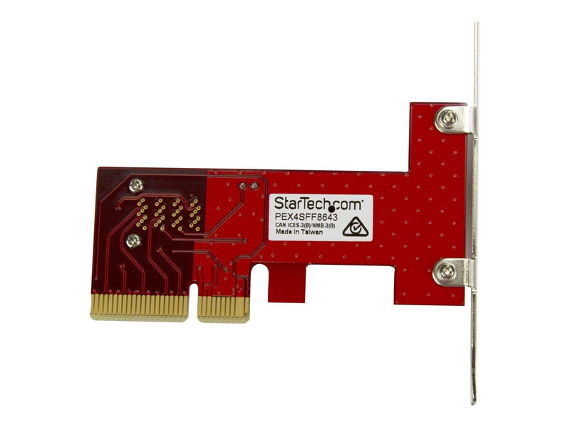 StarTech.com X4 PCI Express to SFF-8643 Adapter for PCIe NVMe U.2 SSD