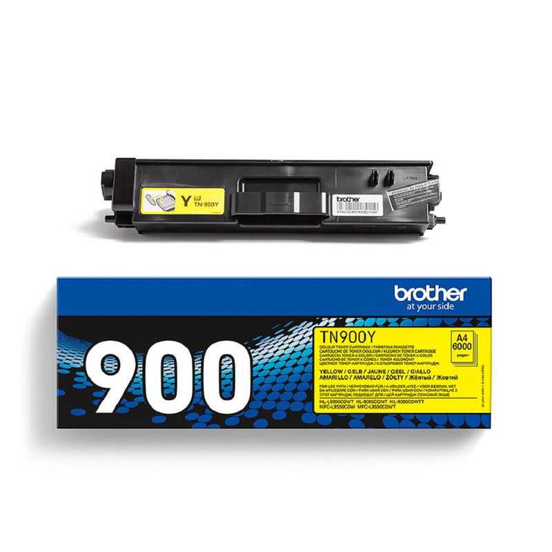Brother Original TN900Y Toner Doppelpack gelb 2x 6.000 Seiten (TN-900YTWIN)