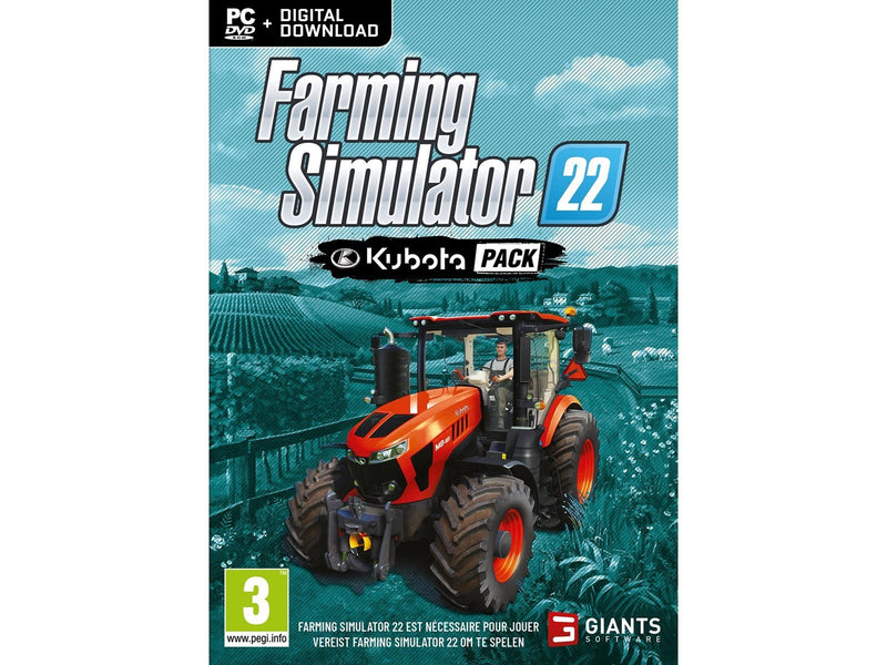 Farming Simulator 22 - KUBOTA Expansion Pack - Windows - Simulator - PEGI 3