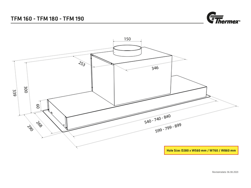 THERMEX TFM 180 800, With motor, Stainless