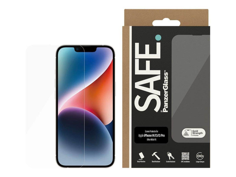 SAFE. by PanzerGlass Screen Protector Apple iPhone 14 | 13 | 13 Pro | Ultra-Wide Fit