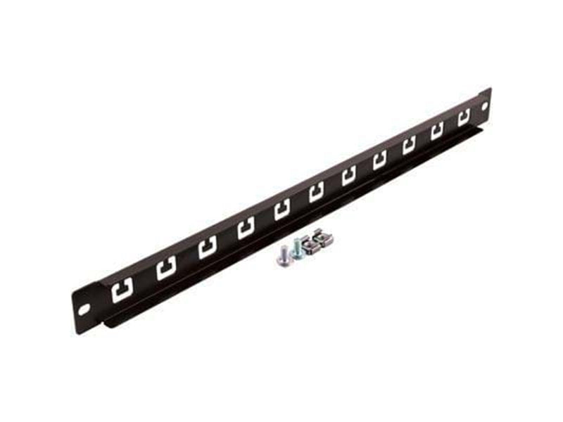 Deltaco 19" cable management plate 1U