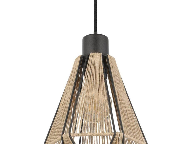 EGLO ADWICKLE pendant black/natural
