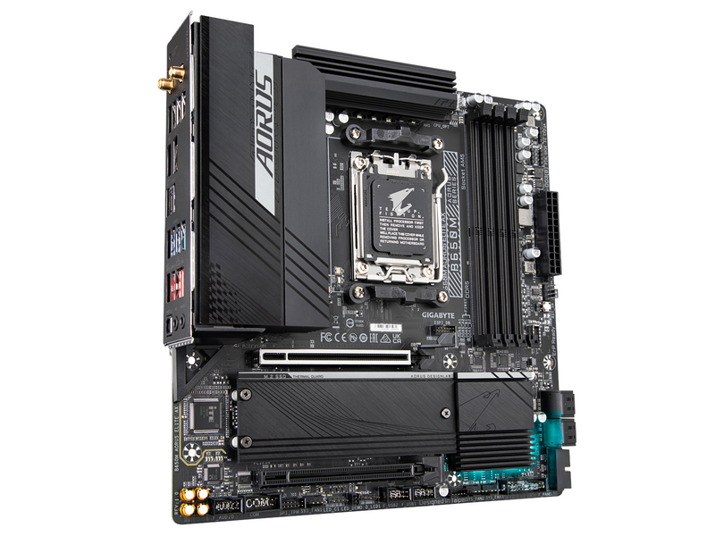 GIGABYTE B650M AORUS ELITE AX Mainboard - AMD B650 - AMD AM5 socket - DDR5 RAM - Micro-ATX