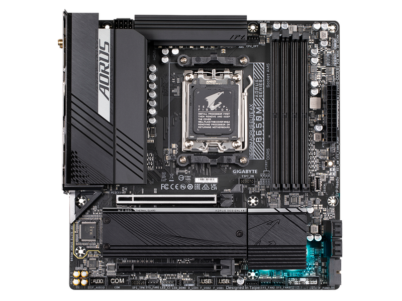 GIGABYTE B650M AORUS ELITE AX Mainboard - AMD B650 - AMD AM5 socket - DDR5 RAM - Micro-ATX