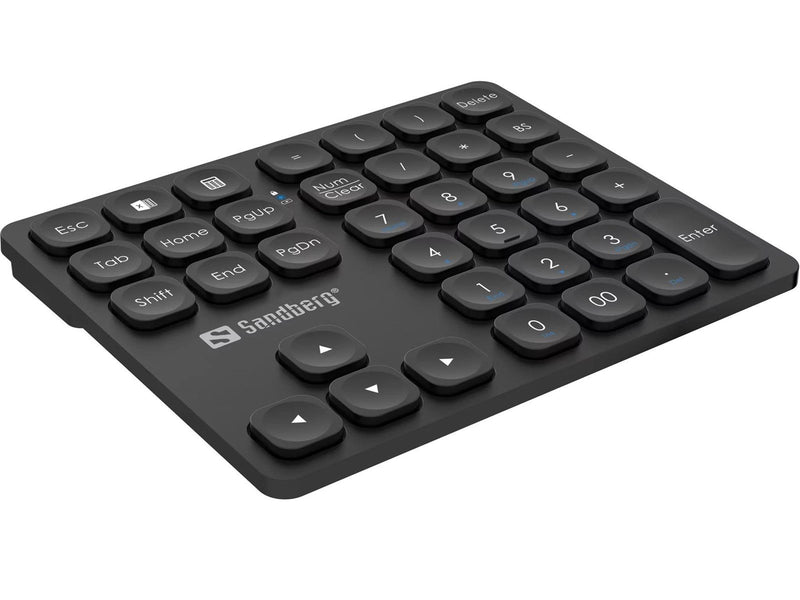 Sandberg Wireless Numeric Keypad Pro - Numpad - Schwarz