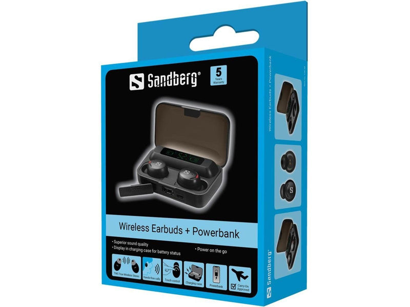 Sandberg Bluetooth Earbuds + Powerbank