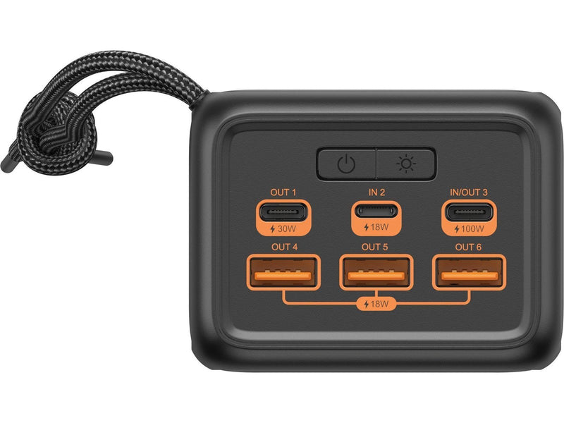 Sandberg Powerbank USB-C PD 130W 50000 mAh Powerbank (Akku) - schwarz - 50000 mAh