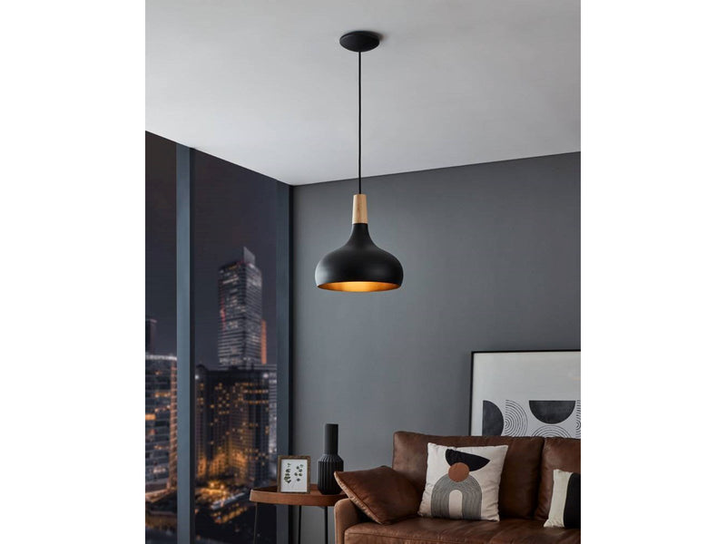 EGLO SABINAR pendant Ø280 black