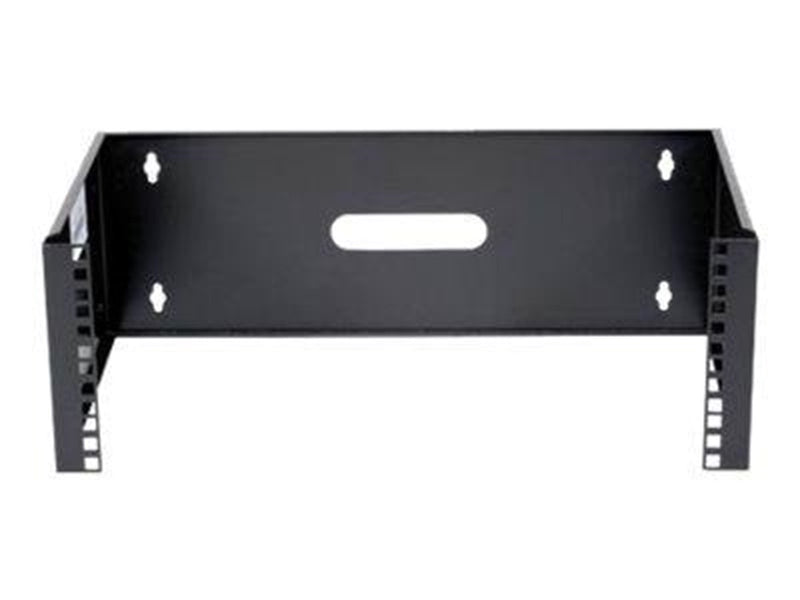 Deltaco Mounting bracket wall mountable RAL 9004 4U 19"