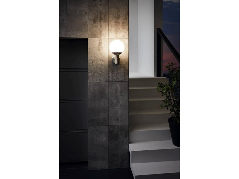 EGLO NISIA-Z outdoor wall lamp stainless steel/white