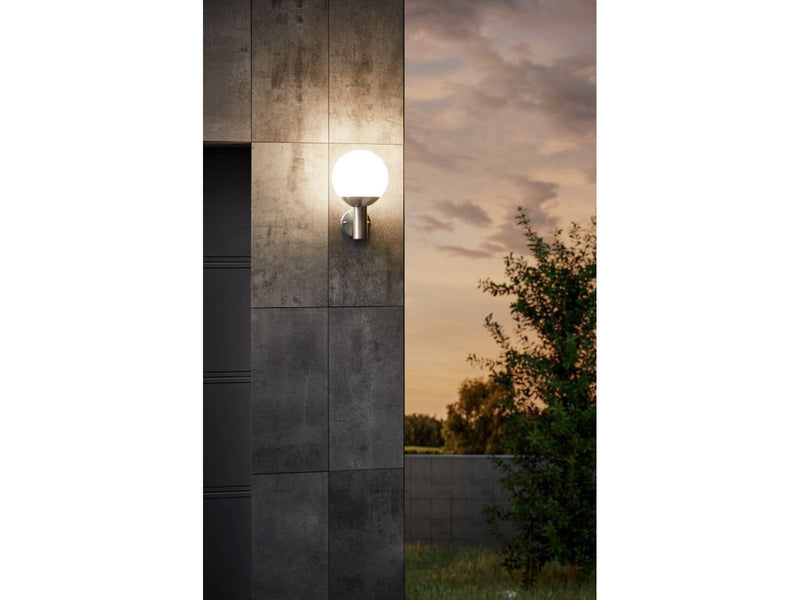 EGLO NISIA-Z outdoor wall lamp stainless steel/white