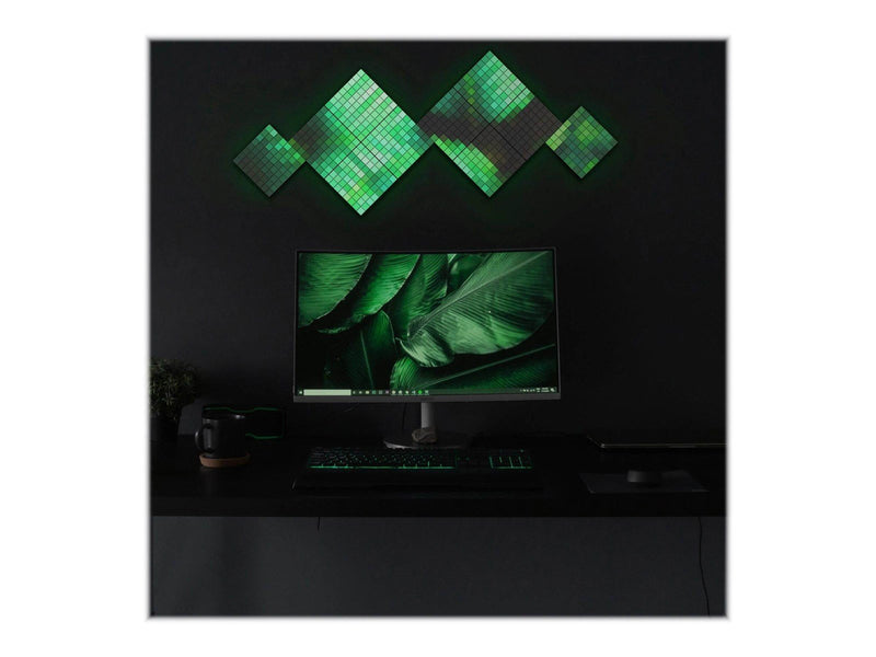 Twinkly Squares Extension Pack – 3 App-controlled LED Panels with 64 RGB Pixels. Black.