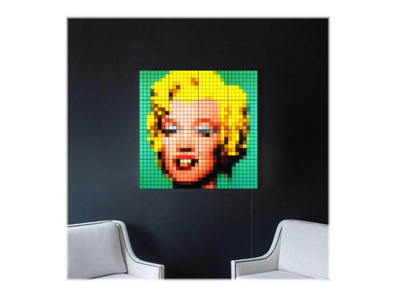 Twinkly Squares Extension Pack – 3 App-controlled LED Panels with 64 RGB Pixels. Black.