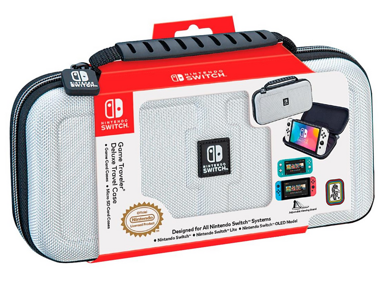 NACON Official Deluxe Travel Case - White (Nintendo Switch) - Nintendo Switch