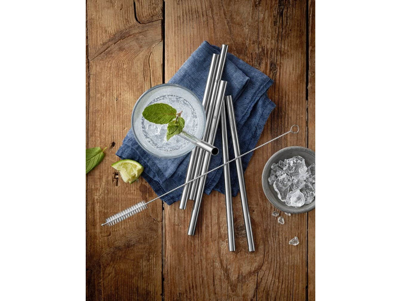 WMF Baric straw 6 pcs. 18 cm  w. brush