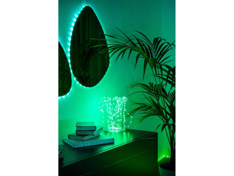 Twinkly Dots – 400 App-controlled RGB LEDs. 20 Meters. Black Wire.