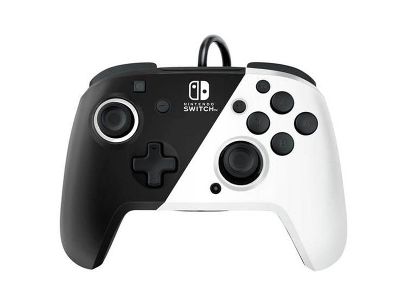 PDP Nintendo Switch Faceoff Deluxe Controller + Audio Wired - Black & White - Wired Zubehör für Spielkonsole - Nintendo Switch