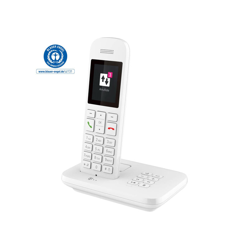 Telekom Sinus A12 Festnetz-Telefon mit Basis und AB Weiss