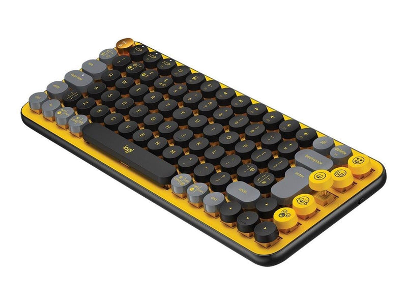 Logitech POP Keys - keyboard - QWERTZ - Swiss - blast - Tastaturen - Schweiz - Gelb