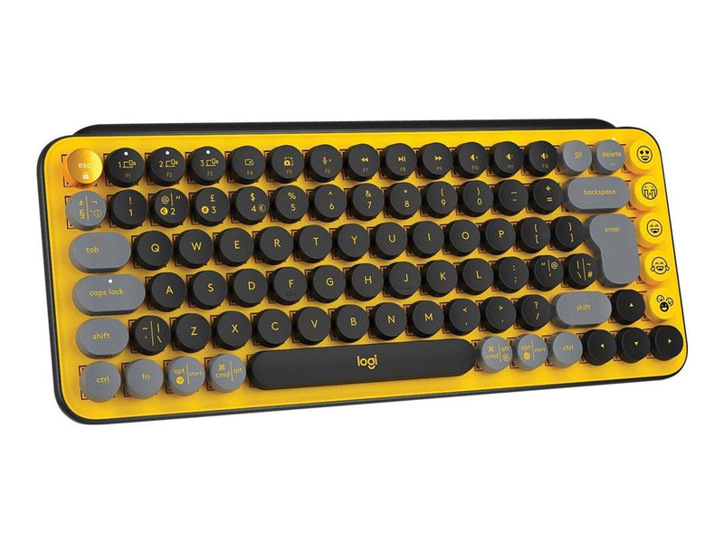 Logitech POP Keys - keyboard - QWERTZ - Swiss - blast - Tastaturen - Schweiz - Gelb
